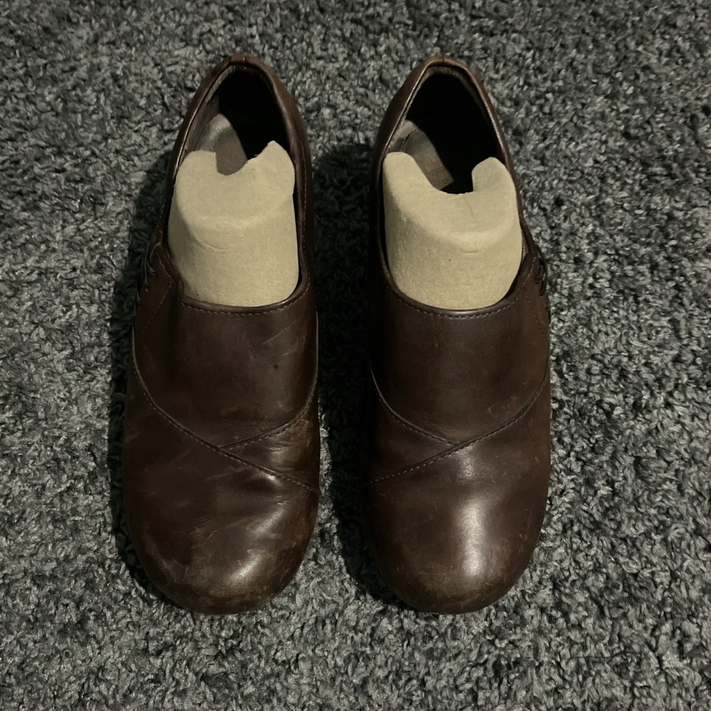 Dansko Brown Leather Clogs‎ Size 40